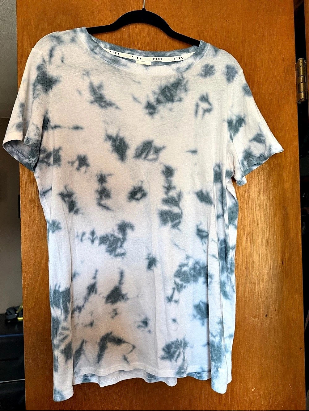 PINK Abstract Tie Dye Short Sleeve Tee